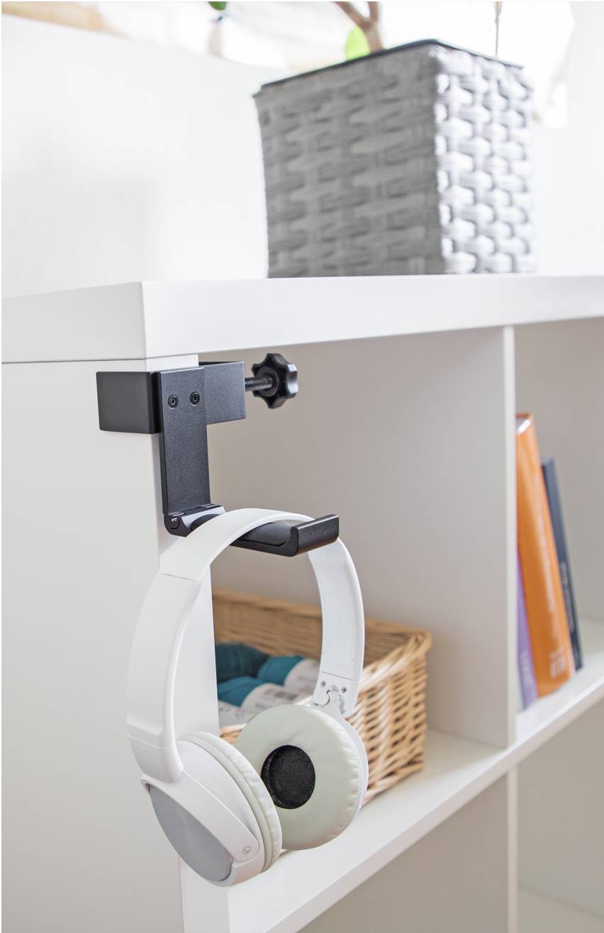 Delock 18449 Kopfhörerhalterung Schwarz