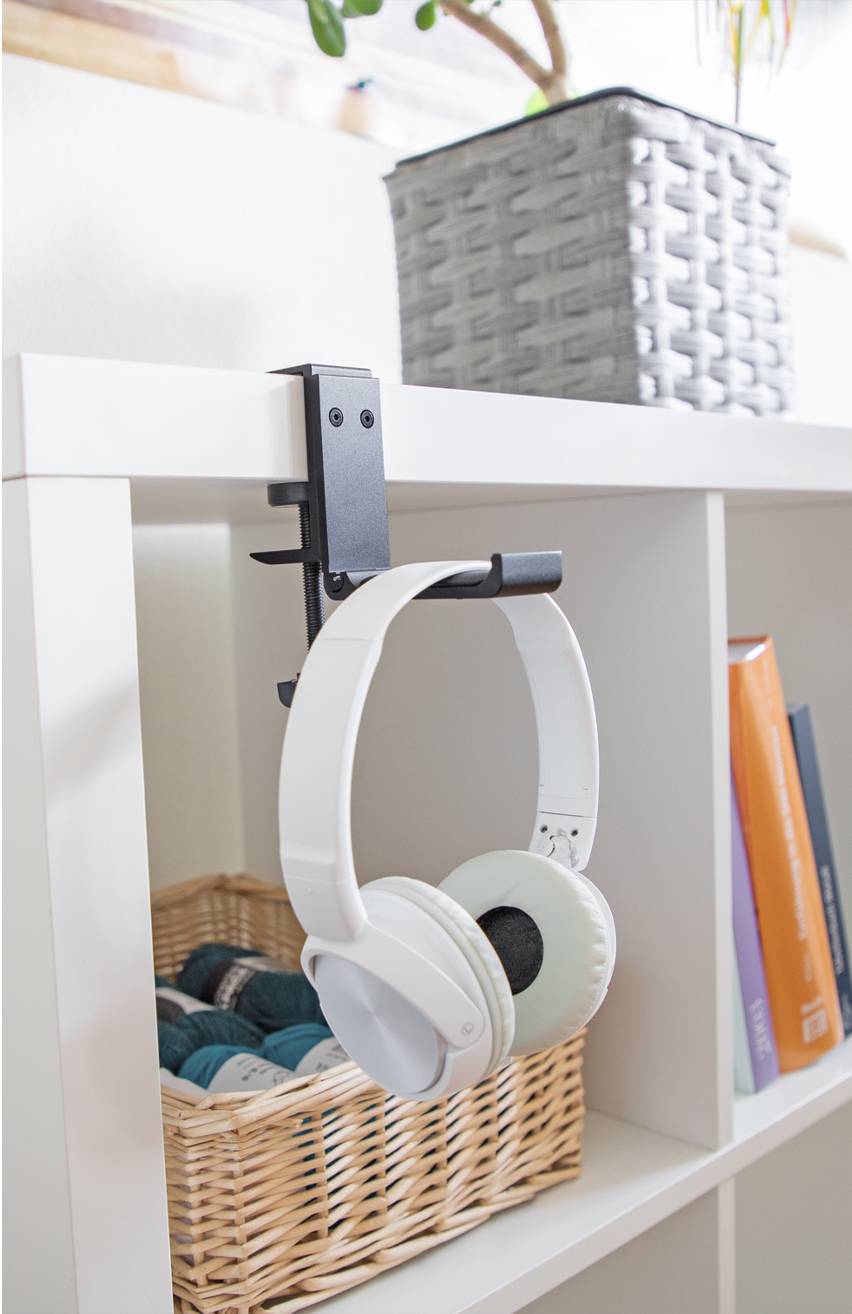 Delock 18449 Kopfhörerhalterung Schwarz