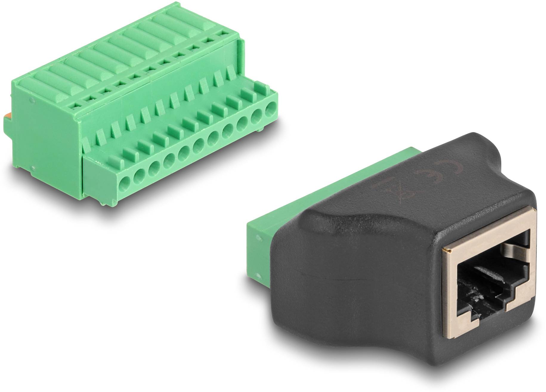 Delock RJ50 Netzwerk Adapter [1x RJ50-Buchse - 1x Buchse] Schwarz, Grün