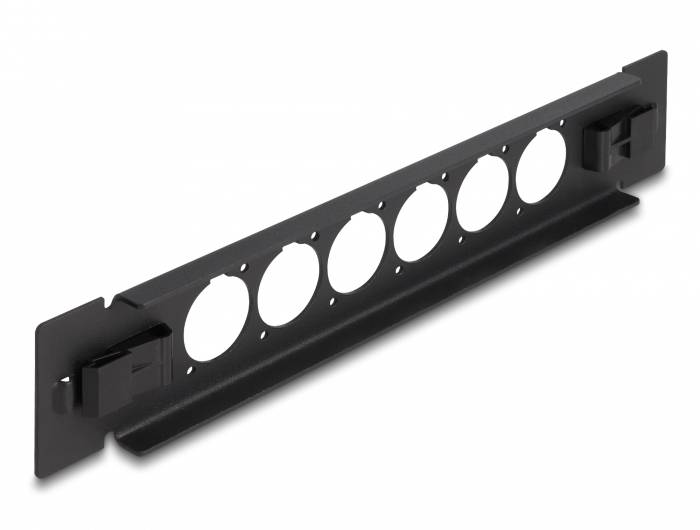 Delock 66899 Patch-Panel 254mm (10") 1 HE Schwarz