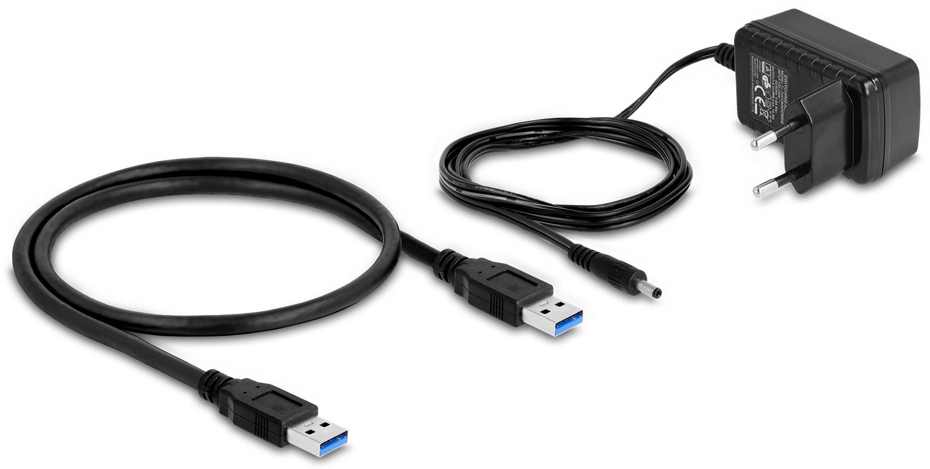 Delock 64182 USB-Hub 4+1 Port USB-A, DC-Buchse 3.5mm USB 3.2 Gen2 10 GBit/s Grau 64182