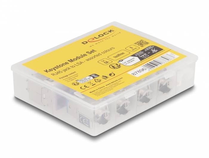 Delock 87896 RJ45-Einbaumodul Keystone CAT 6a 1St.