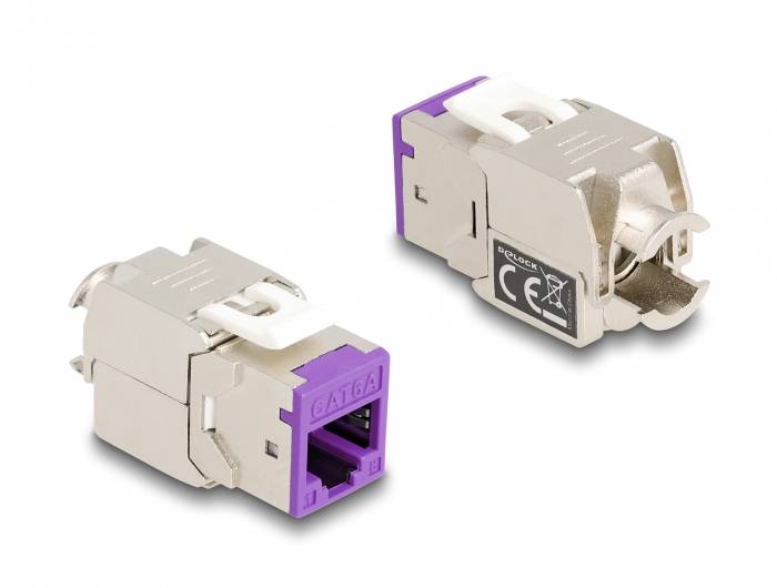 Delock 87896 RJ45-Einbaumodul Keystone CAT 6a 1St.