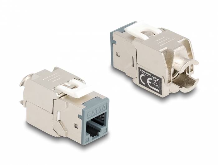 Delock 87896 RJ45-Einbaumodul Keystone CAT 6a 1St.