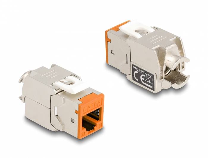 Delock 87896 RJ45-Einbaumodul Keystone CAT 6a 1St.