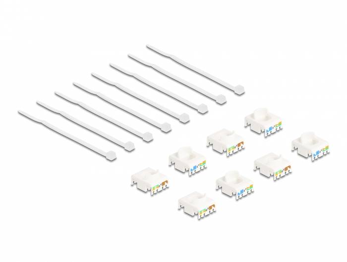 Delock 87896 RJ45-Einbaumodul Keystone CAT 6a 1St.