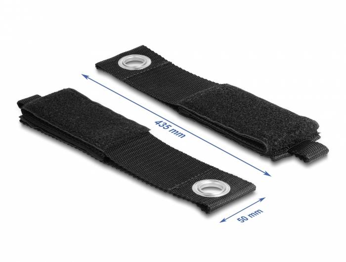 Delock Klett-Gurt (L x B) 435mm x 50mm Schwarz 5St.