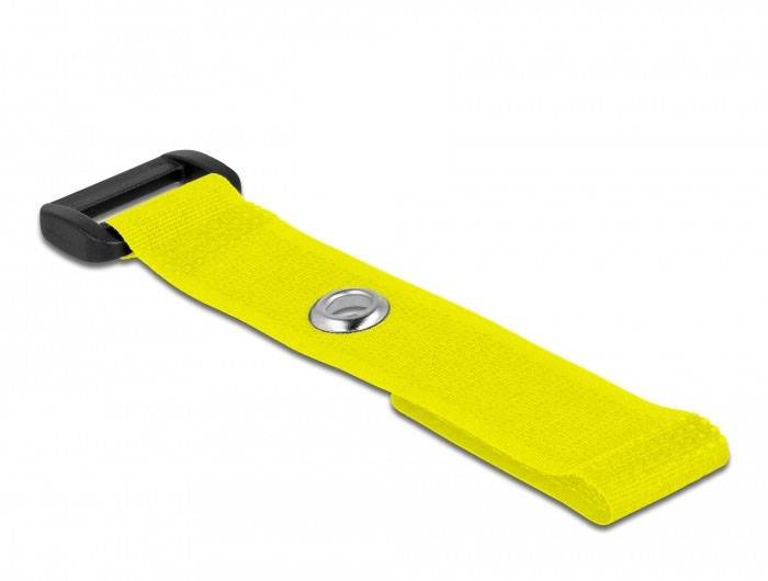 Delock Klettkabelbinder (L x B) 150mm x 20mm Gelb 5St.