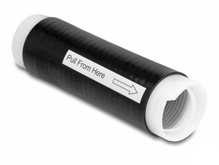 Delock 20861 Kaltschrumpfschlauch Schwarz 35mm 9.5mm 1St.