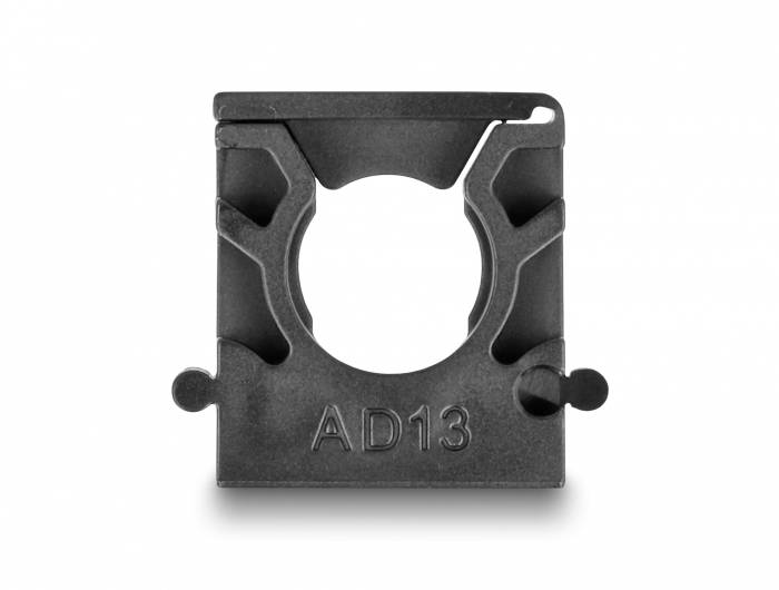 Delock Kabelschlauchhalter Kunststoff Schwarz (B x H) 30mm x 12.5mm 8St.