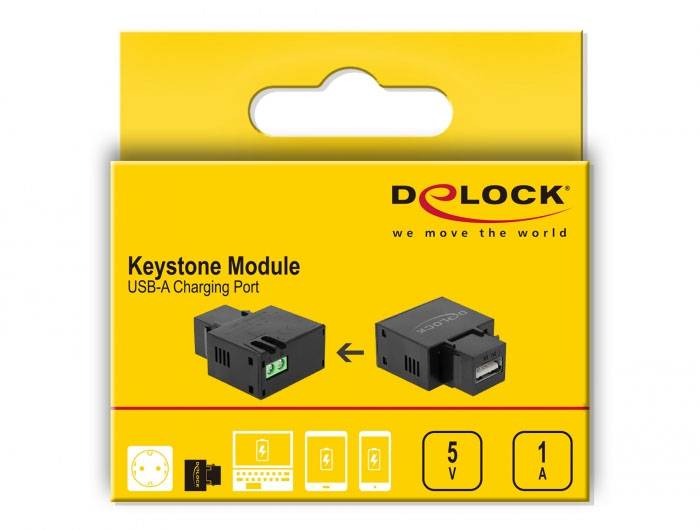 Delock 86505 USB-Einbaumodul Keystone 1St.