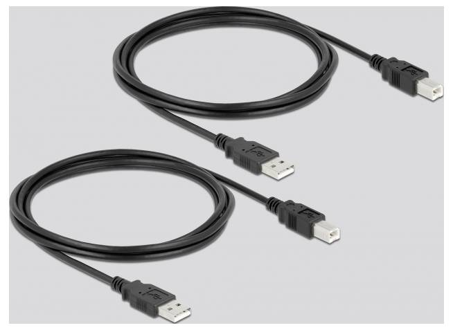 Delock 11491 USB 2.0-Umschalter Schwarz