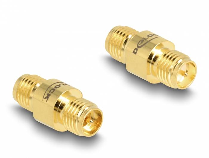 Delock 12093 12093 HF-Adapter RPSMA-Buchse - RPSMA-Buchse 1St.