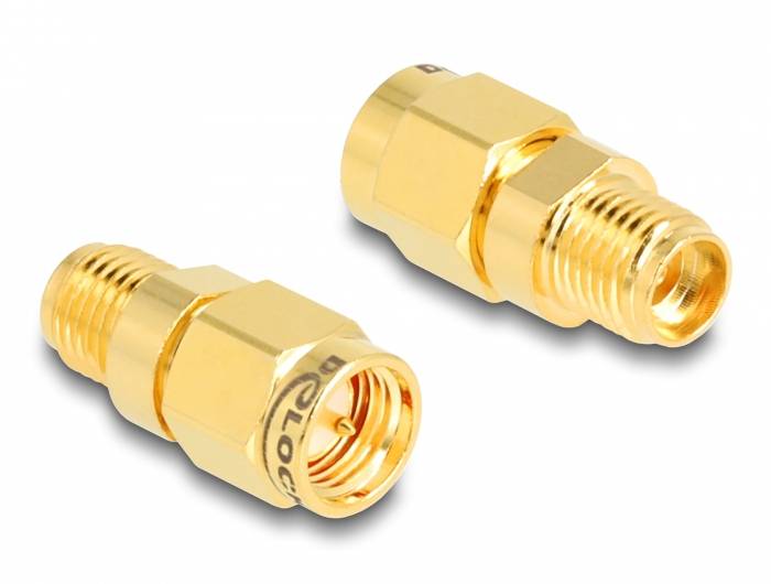 Delock 12104 12104 SMA-Adapter SMA-Stecker - SMA-Buchse 1St.