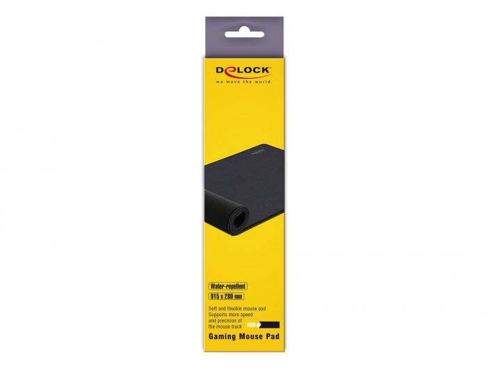 Delock 12557 Gaming-Mauspad Schwarz