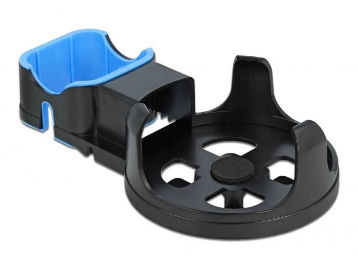 Delock 18310 Halterung für Sprachassistent Schwarz, Blau Passend für (Sprachassistenten):Amazon Echo Dot