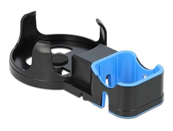 Delock 18310 Halterung für Sprachassistent Schwarz, Blau Passend für (Sprachassistenten):Amazon Echo Dot