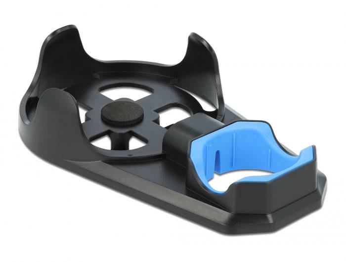 Delock 18312 Halterung für Sprachassistent Schwarz, Blau Passend für (Sprachassistenten):Google Home Mini