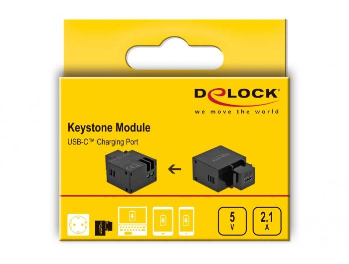 Delock 87793 USB-Einbaumodul Keystone 1St.