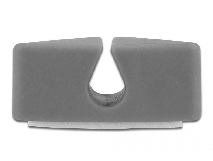 Delock Kabel-Halteclips Thermoplast Grau, Weiß (L x B x H) 22 x 22 x 30mm 1 Set 18328