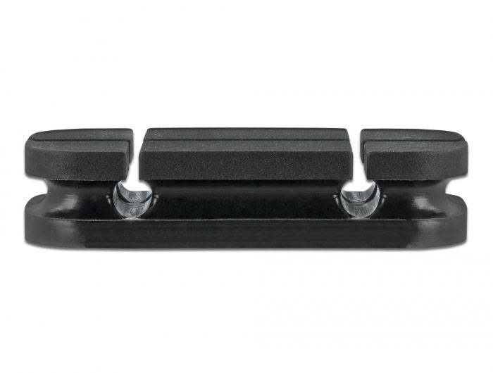 Delock Kabel-Halteclips Silikon Schwarz (B x H) 24mm x 10mm 1 Set 18331