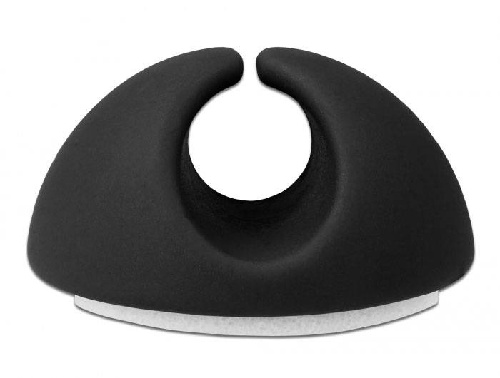 Delock Kabel-Halteclips Thermoplast Schwarz (B x H) 29mm x 15mm 6 St. 18342