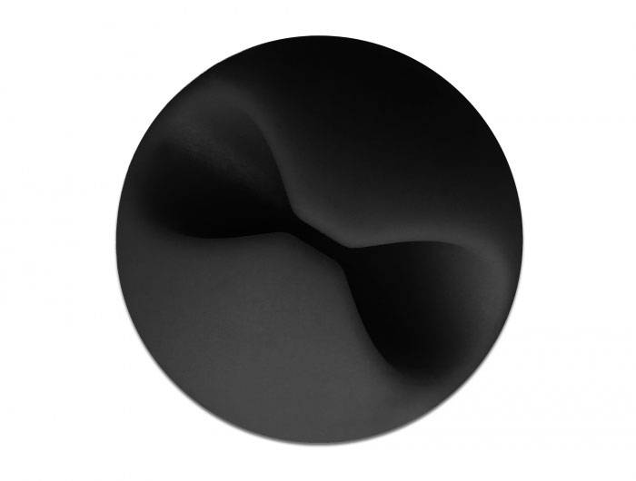 Delock Kabel-Halteclips Thermoplast Schwarz (B x H) 29mm x 15mm 6 St. 18342