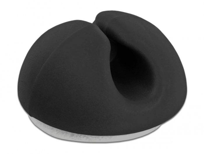 Delock Kabel-Halteclips Thermoplast Schwarz (B x H) 15mm x 10mm 10 St. 18343