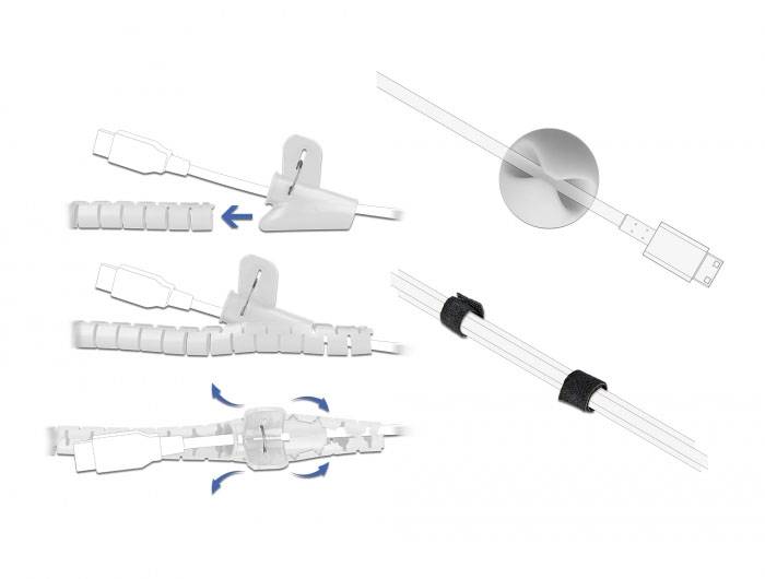 Delock Kabel-Halteclips 1 Set 18392