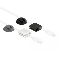 Delock Kabel-Halteclips Kunststoff Schwarz, Grau 4 St. 18394 Delock Kabel-Halteclips Kunststoff Schwarz, Grau 4 St. 18394