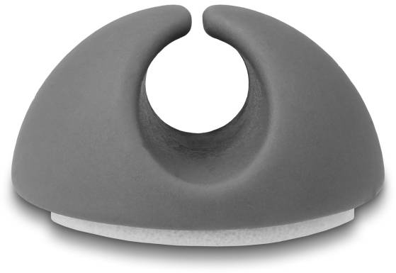 Delock Kabel-Halteclips Thermoplast Schwarz, Grau (B x H) 29mm x 15mm 1 Set 18452