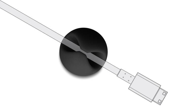 Delock Kabel-Halteclips Thermoplast Schwarz, Grau (B x H) 29mm x 15mm 1 Set 18452