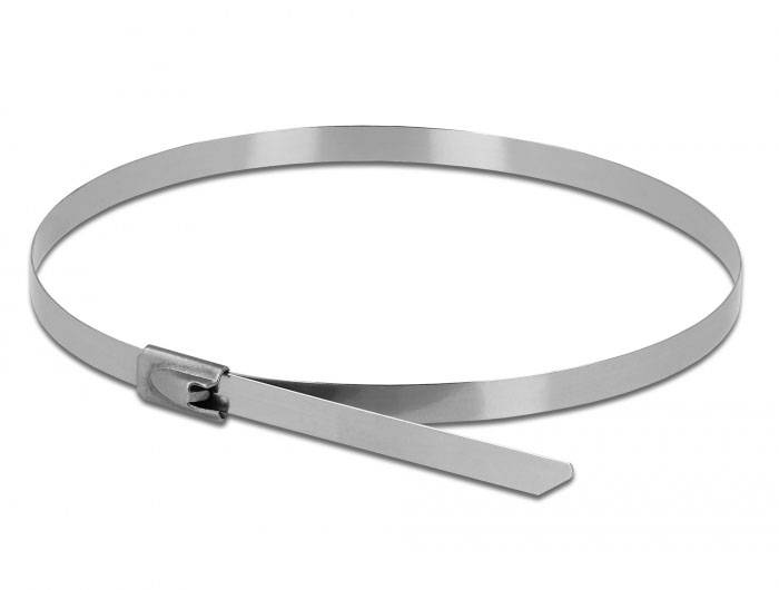 Delock 18770 Edelstahl-Kabelbinder Edelstahl 10St.