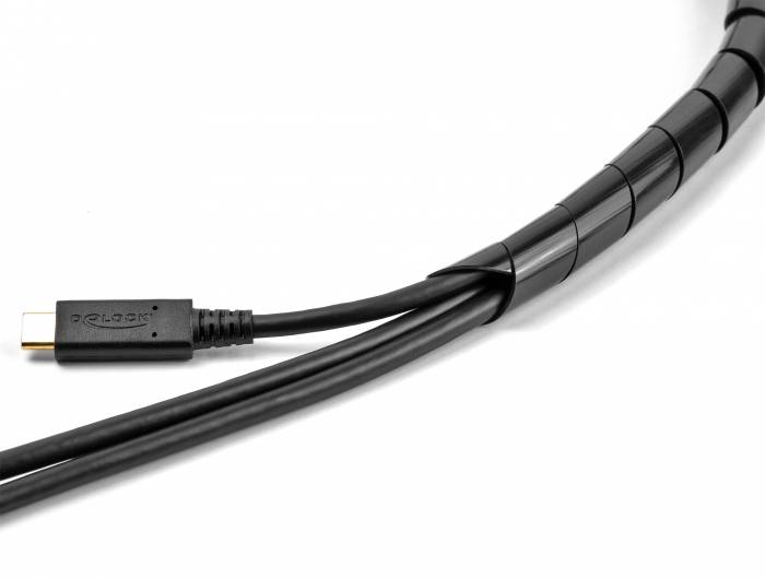 Delock 19024 19024 Kabelschlauch 16mm (max) Schwarz 1St.