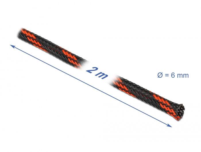Delock 20738 20738 Geflechtschlauch Polyester 2m 1St.