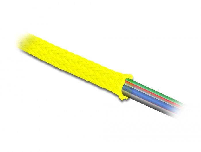 Delock 20755 20755 Geflechtschlauch Gelb Polyester 2m 1St.