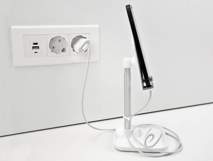 Delock 18407 Handy Dockingstation Silber, Weiß