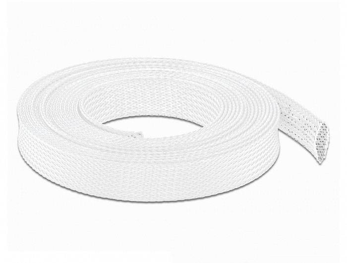 Delock 20805 20805 Geflechtschlauch Weiß Polyester 10m 1St.