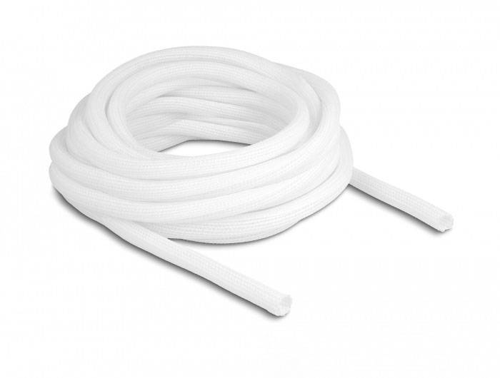 Delock 20812 20812 Geflechtschlauch Weiß Polyester 10m 10mm (max) 1St.