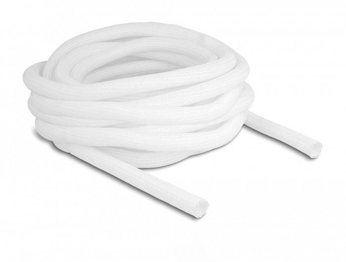 Delock 20814 20814 Geflechtschlauch Weiß Polyester 10m 17mm (max) 1St.