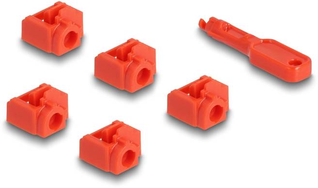 Delock RJ45 LAN Port Schloss 20928 Rot 20928