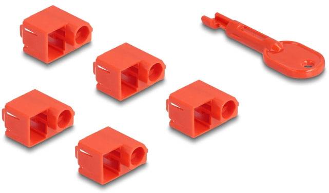 Delock RJ45 LAN Port Schloss 20929 Rot 20929