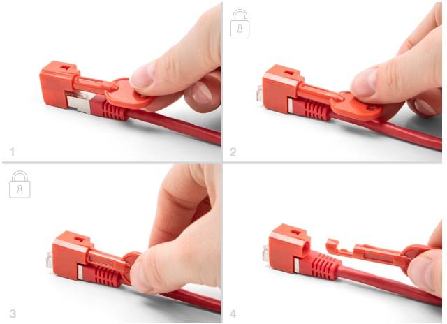 Delock RJ45 LAN Port Schloss 20929 Rot 20929