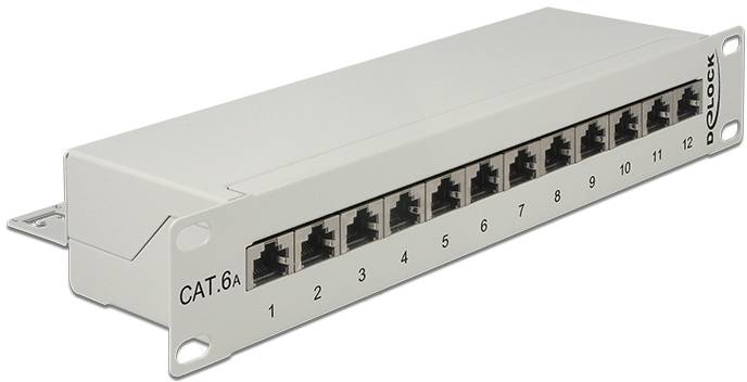 Delock 43308 Patch-Panel 1 HE Grau