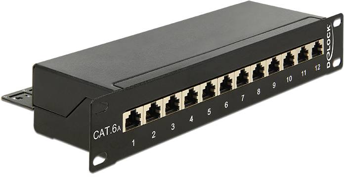 Delock 43310 Patch-Panel 1 HE Schwarz
