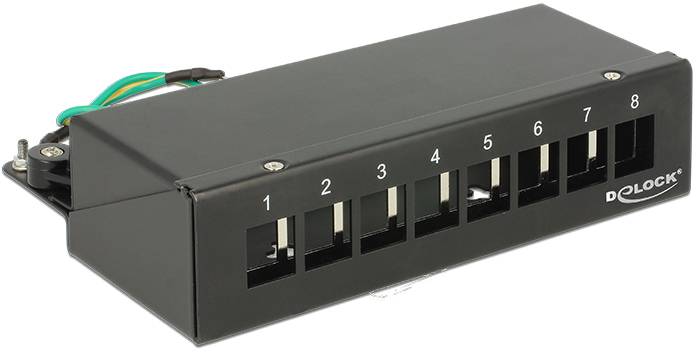 Delock 43338 Patch-Panel Schwarz