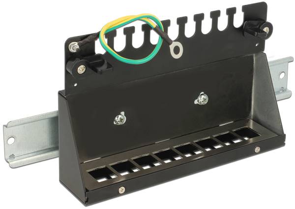 Delock 43338 Patch-Panel Schwarz