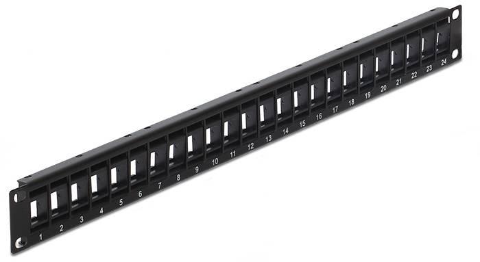 Delock 43340 Patch-Panel 1 HE Schwarz