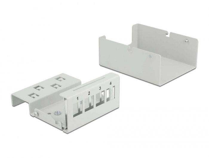 Delock 43407 Patch-Panel Grau