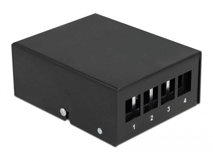 Delock 43409 Patch-Panel Schwarz